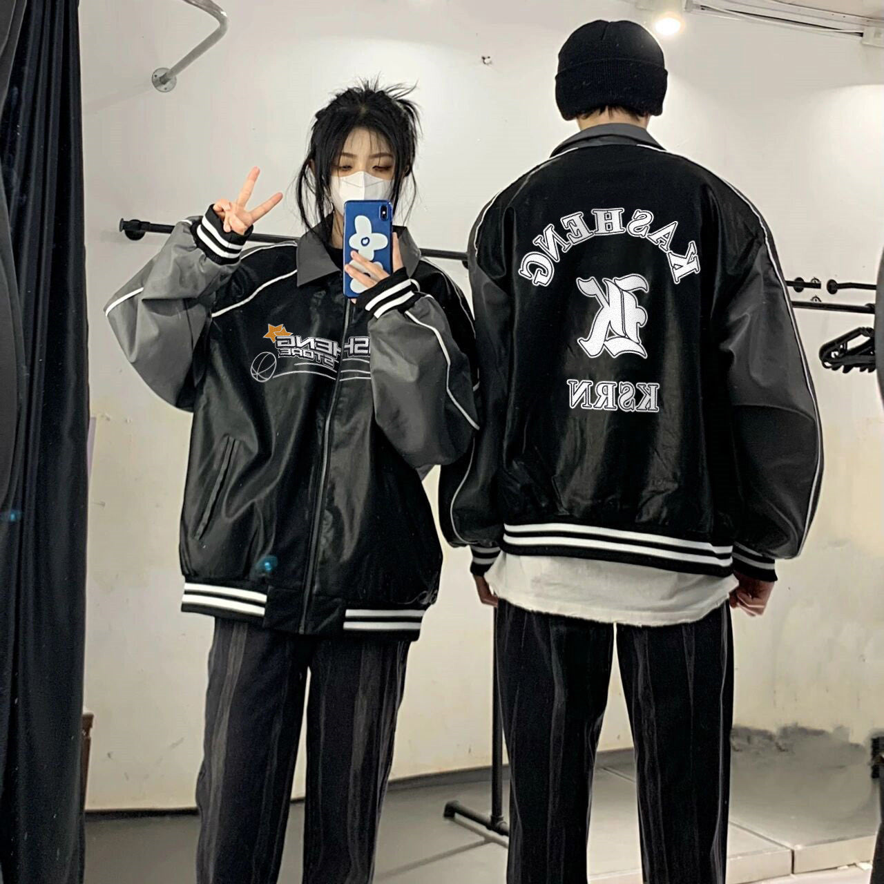 Women's American Niche Black Motorcycle Leather Jacket