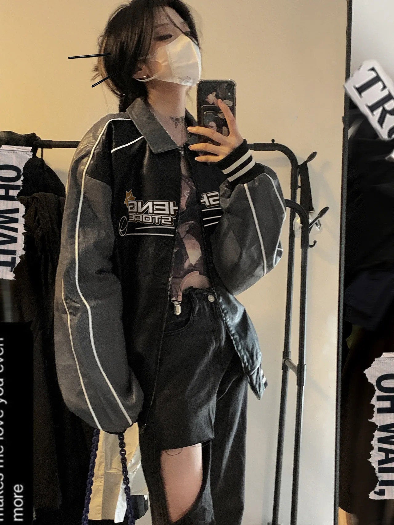 Women's American Niche Black Motorcycle Leather Jacket